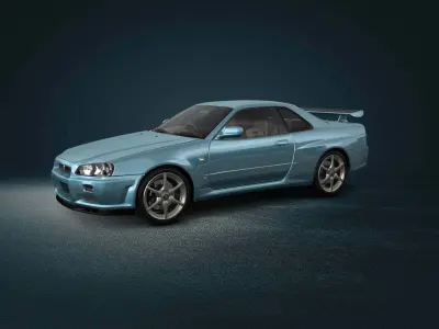 NISSAN SKYLINE GTR FOR 3D PRINTING 3D model