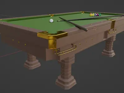 Billiard Table Free 3D model