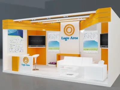 Booth Exhibition Stand a319b 3D model