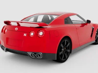 NISSAN GTR R35 2010 3D model