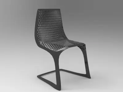 Synto Chair Low-poly 3D model