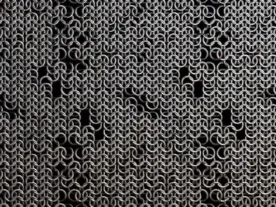 Rusted Wavy Chainmail Texture PBR Seamless Texture