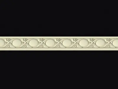 Central decor ornament for furniture 3D model 151
