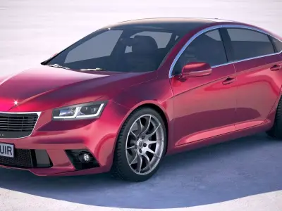 Generic Sedan v2 2018 3D model