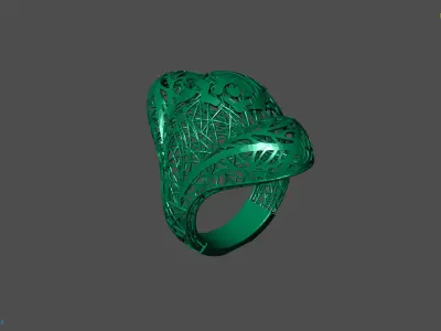 9 Fusion Ring PACK STL READY 3D print model