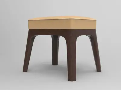 Kapi Stool Low-poly 3D model