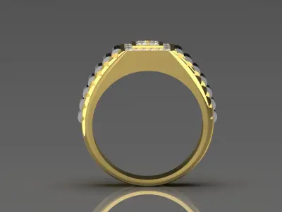 Luxury man Rolex design diamond ring model ror0048 3D print model