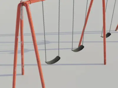 3D model of a Swing Low-poly 3D model
