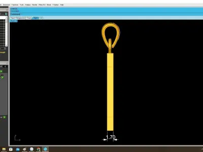 Luxury Letter M Initial Pendant 3D Jewelry Model 4101 3D print model