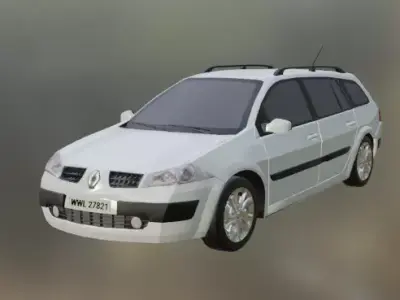 The Renault Megane Universal 2 3D Model Low-poly 3D model