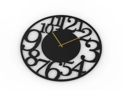 Modern Artistic Wall Clock  3D model