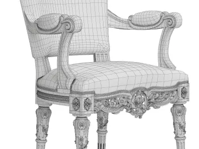 Asnaghi Interiors Olympia Armchair 3D model