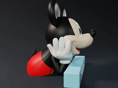 Mickey and Minnie Letter Blocks 3D print model