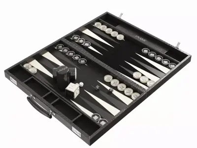 backgammon Masque de Femme 3D model