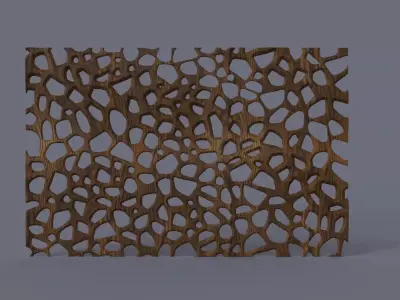 Organic wall hanging 3D print model
