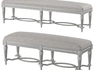 eloquence queen constance bench 3D model