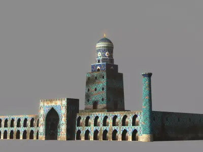 Samarkand Historical Building Low-poly 3D model