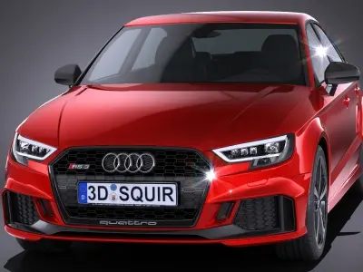 Audi RS3 Sedan 2017 3D model