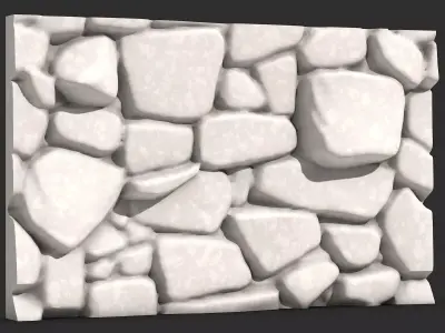 Heavy Stone Block Wall Prop 3D print model