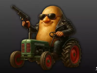 Bulbito Bandito Traktorito - Italian Brainrot Low-poly 3D model