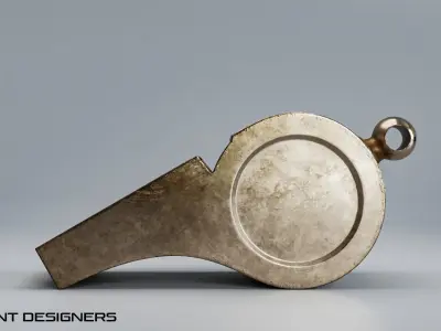 Metal Whistle 3D model