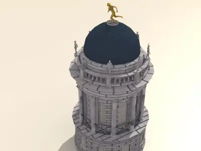 BAROQUE Monumental Rotonde Low-poly 3D model