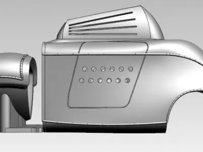 surface car classic 3D model