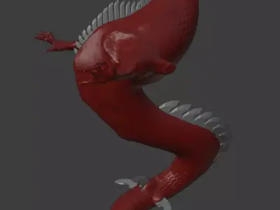 Dragon Replica from monster hunter 3D model