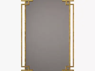Uttermost devoll antique gold mirror 3D model