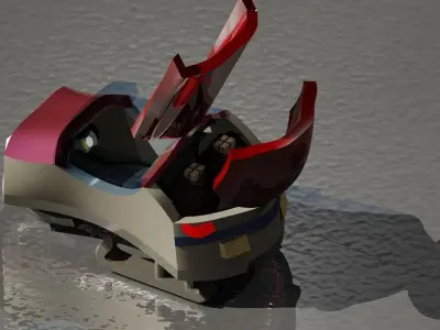 New Electrical Sleigh for Santa Free 3D model