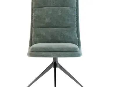 Luxury Double Layer Dining Chair 3D model