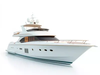 Luxury Yacht Exterior model pack Low-poly 3D model