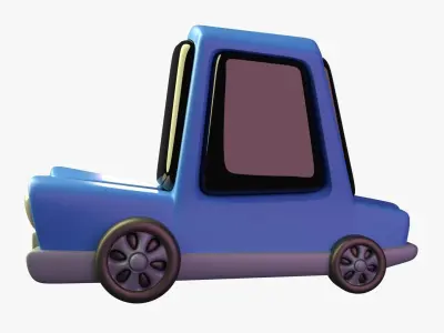 Car Holiday 3D Illustration 3D model