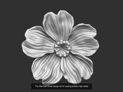 The Mermaid Rose designs 3D Model Pack