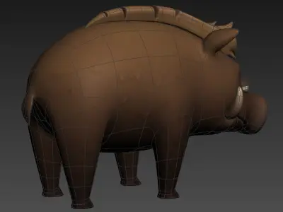 Boar Character 3D model