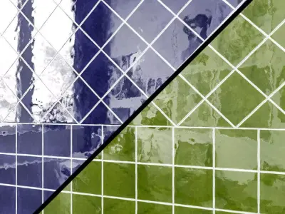 ARANDA 13X13 - Revestimiento Pasta Roja Efecto  3D model