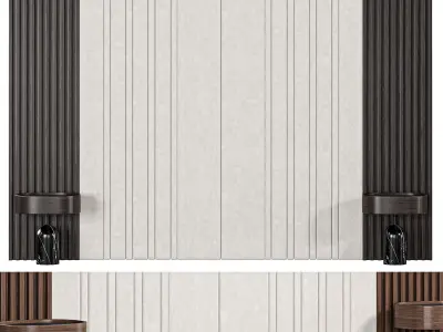 Wall Panel Composition Bedroom 02 3D model