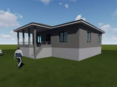 Village House Revit 3D model purchase