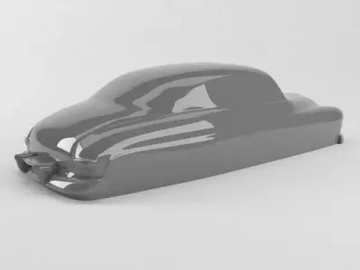 The silhouette of the car 1949 Mercury Eight Coupe 3D print model