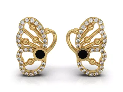 BUTTERFLY EARRINGS 3D print model