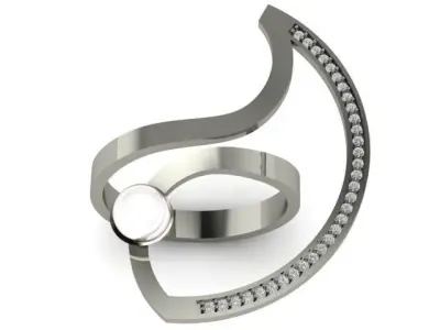 Minimalist and Stylish Silver Ring 2025  3D print model