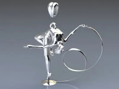 ballet pendant 04 3D print model