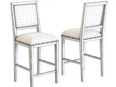 Crate and Barrel Sonata Counter Stool 3D model