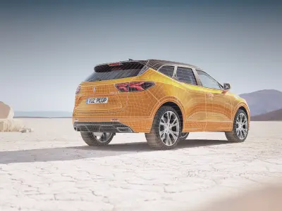 Luxury SUV unbranded 3D model