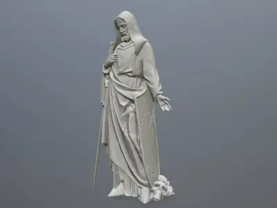 Man Statue 3D print model