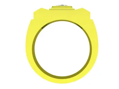 5065 luxury korean style diamond men ring 3D print model