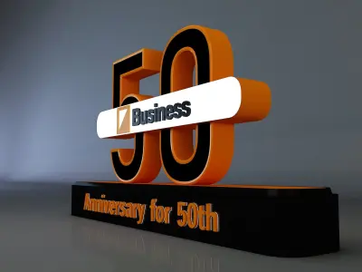  50 years anniversary 3d model a661c 3D model