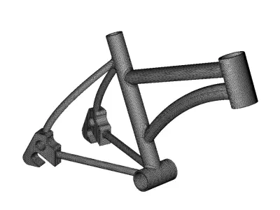 Carbon Fiber Bike Frame 3D print model