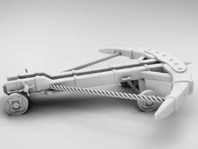 Medieval collection wheeled vehicle 3D print model