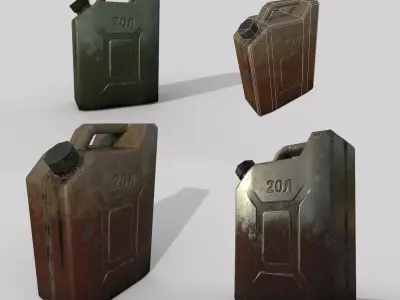 Gas Canister 20 liters Low-poly 3D model